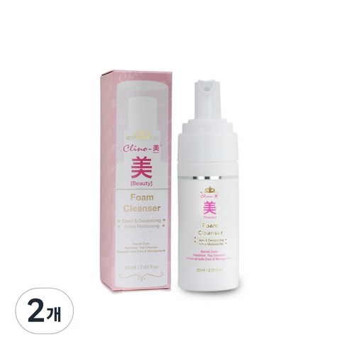 크리노미 프리바이오틱스 약산성 폼클렌저 여성청결제, 60ml, 2개