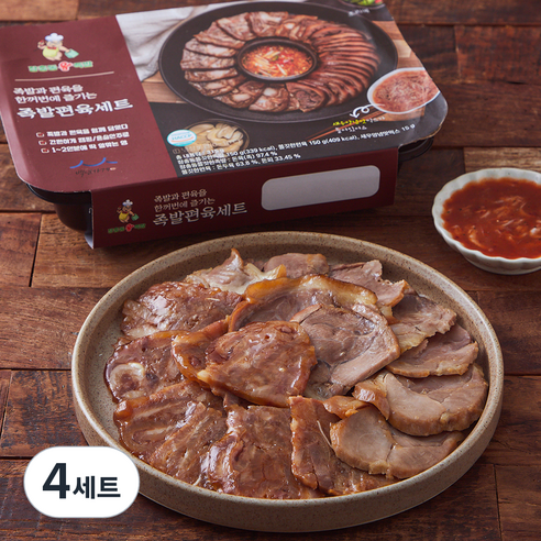 장충동왕족발 족발편육세트, 315g, 4세트