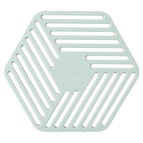 테이블리즘 내열 실리콘 인덕션 매트 냄비받침, 민트, 1개