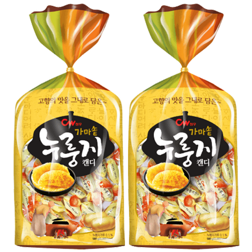 청우식품 가마솥 누룽지 캔디, 500g, 2개