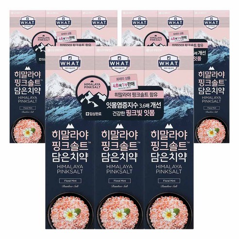 히말라야핑크솔트 담은 치약 플로랄 민트, 9개, 100g 
구강/면도