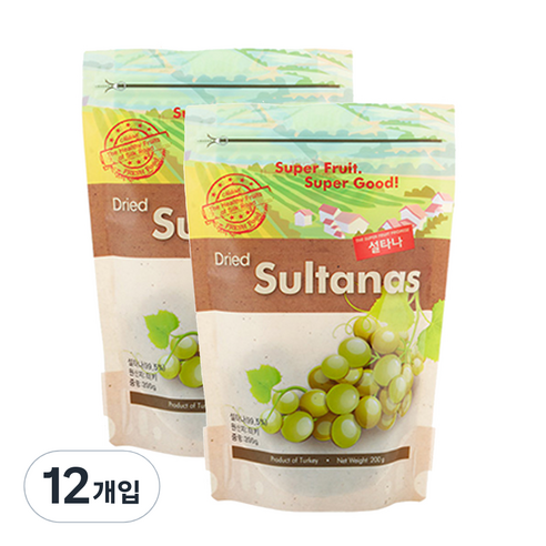 딜라잇가든 설타나, 200g, 12개
