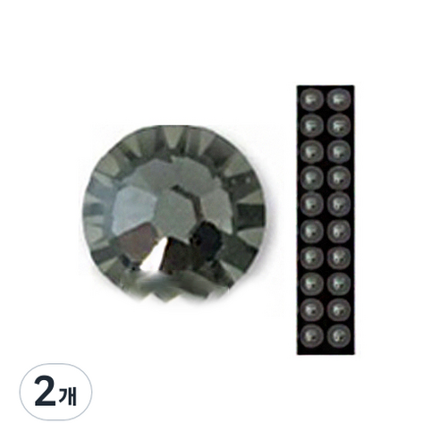 와사비네코 미미츠보 쥬얼리 귀지압패치 M 3.0mm 20p, 블랙다이아몬드, 2개