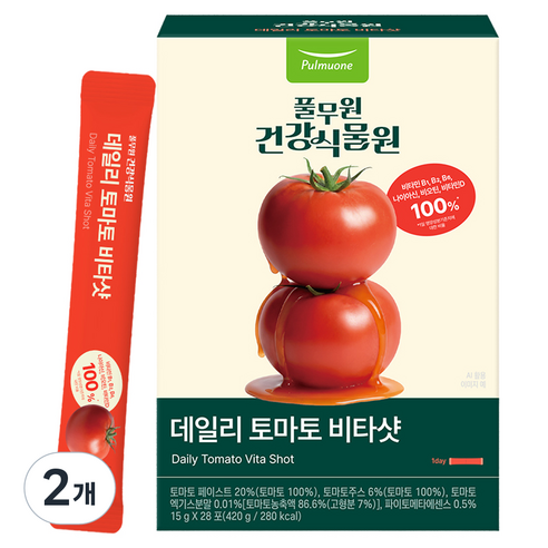 풀무원건강식물원 데일리 토마토 비타샷 28p, 420g, 2개