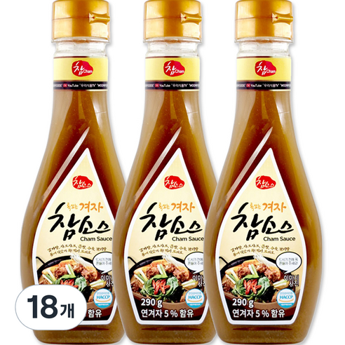 참 겨자 참소스, 290g, 18개