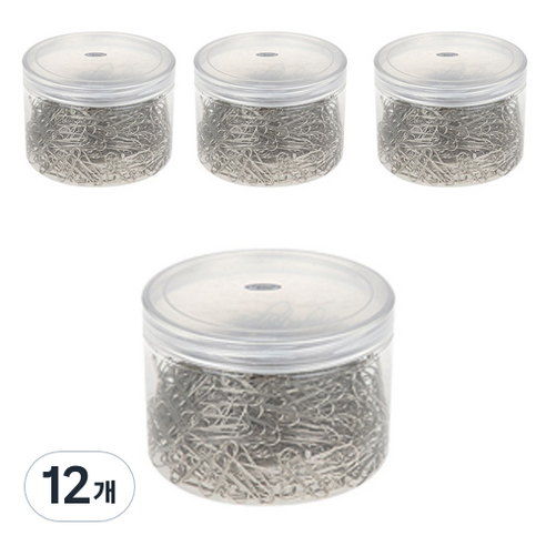 블루마토 스틸 클립1 원통케이스 28mm, 500개입, 12개