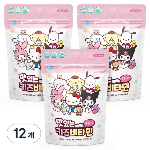아텍스 맛있는 키즈비타민, 40정, 12개