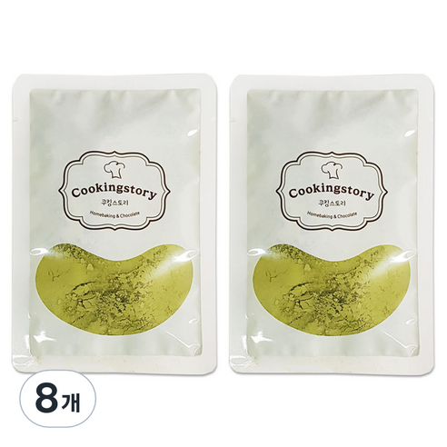 쿠킹스토리 녹차가루, 100g, 1개입, 8개