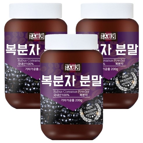 건강스토리 복분자 분말, 200g, 3개