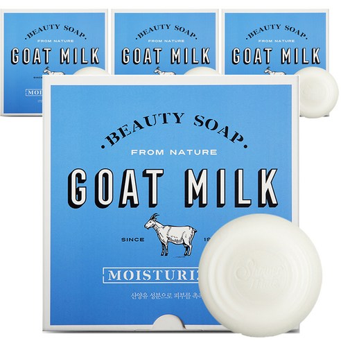 샤워메이트 산양유 비누 화이트, 90g, 48개