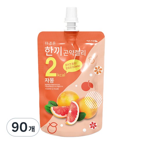 더존건강 더 조은 한끼곤약젤리 자몽, 90개, 150ml
