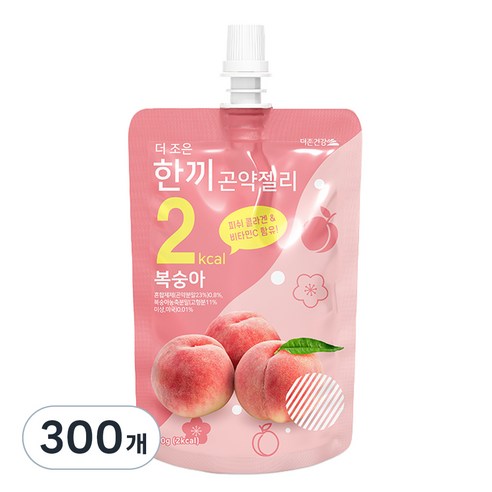 더존건강 더 조은 한끼곤약젤리 복숭아, 150g, 300개