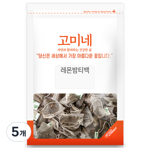 고미네 레몬밤 티백, 1g, 50개입, 5개