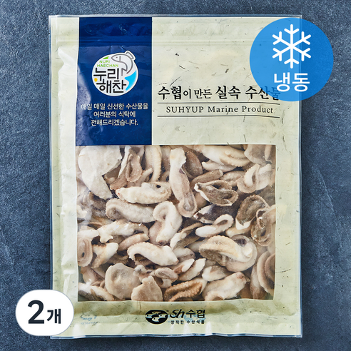 누리해찬 수협 실속 절단주꾸미 (냉동), 2개, 1kg