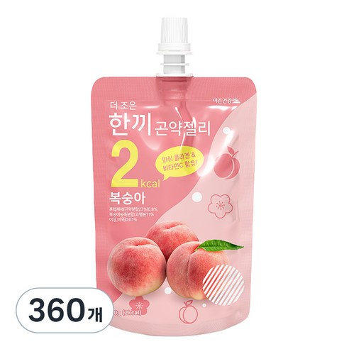더존건강 더 조은 한끼곤약젤리 복숭아, 360개