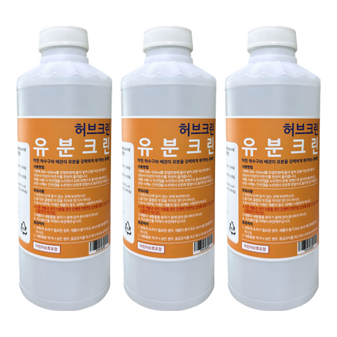 허브크린 유분크린, 1L, 3개