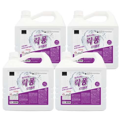 락퐁 욕실세정제 로즈마리향, 4L, 4개