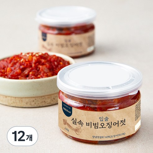 입술 실속 비빔오징어젓, 150g, 12개