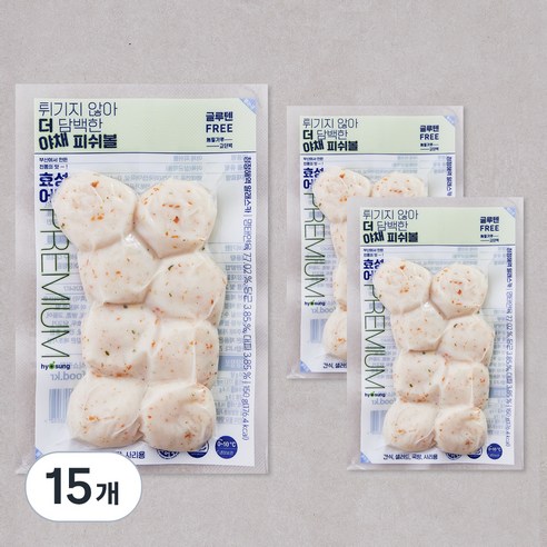 효성어묵 야채 피쉬볼, 150g, 15개