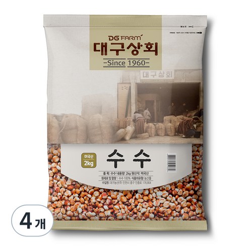 대구상회 수수, 2kg, 4개