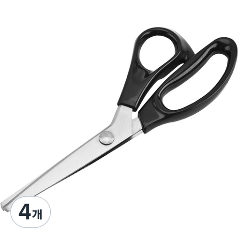 동아피엠에스 스테인리스 핑킹가위 구름형 10mm, 혼합색상, 4개