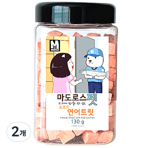 마도로스펫 동결건조 간식, 소프트연어트릿, 2개