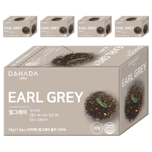다하다 얼그레이, 1.6g, 20개입, 5개