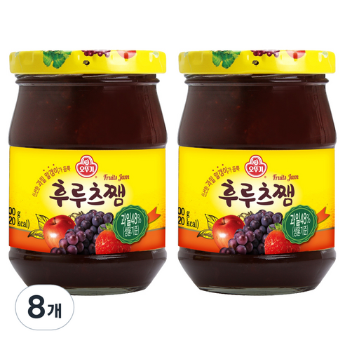 오뚜기 후르츠쨈, 300g, 8개