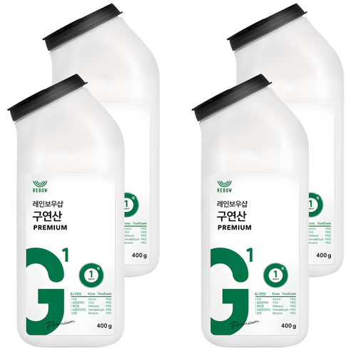 레인보우샵 구연산 프리미엄 톡톡이, 4개, 400g