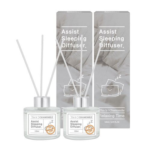 디스이즈 어시스트 슬리핑 디퓨저, 캐모마일, 120ml, 2세트