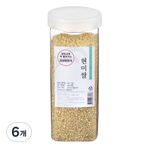 월그그린 싱싱영양통 현미, 1kg, 6개