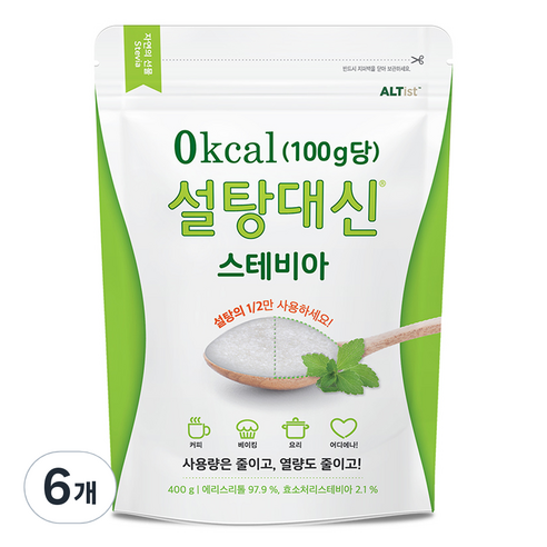 설탕대신 스테비아, 400g, 6개