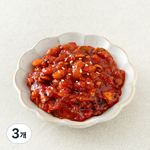오늘의밥상 비벼먹는 오징어젓갈, 350g, 3개