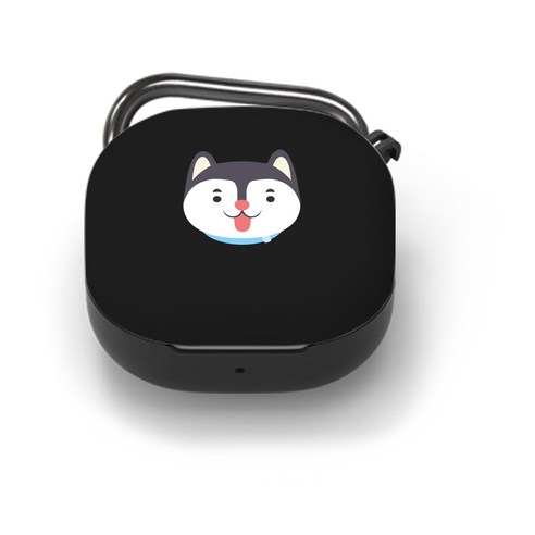 구스페리 강아지 디자인 갤럭시 버즈라이브 케이스 + 키링, 5