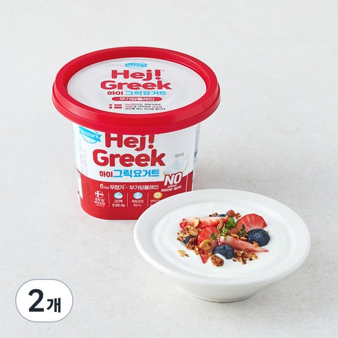 덴마크 하이 그릭요거트, 2개, 1개입, 400g