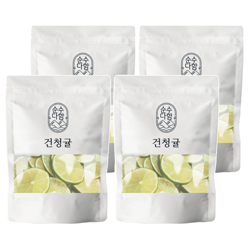 순수다함 건조 청귤 슬라이스 청귤차, 40g, 1개입, 4개