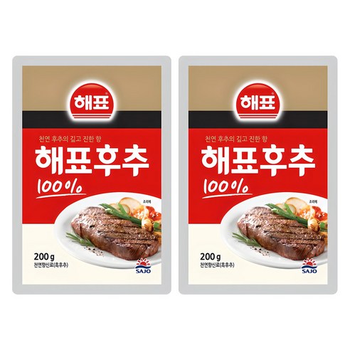 [해표] 순후추, 200g, 2개