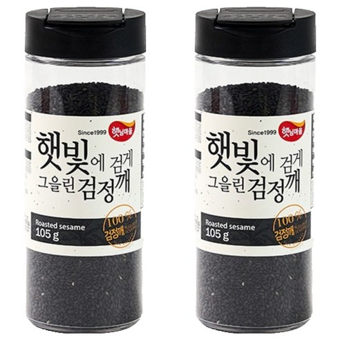 햇님마을 햇빛에 검게 그을린 검정깨, 105g, 2개