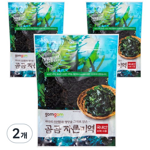 곰곰 자른미역, 240g(80gx3개입), 2개
