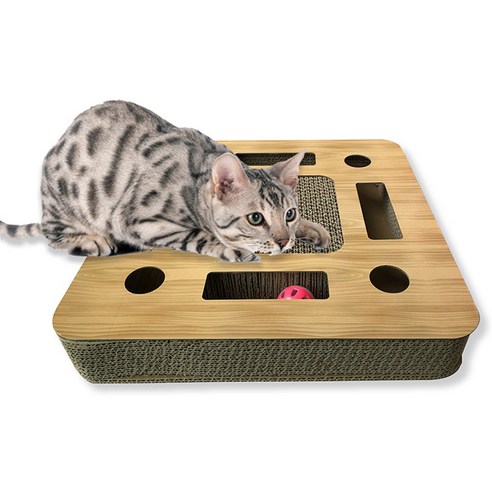 프리미요 플레이트랙 고양이 스크래쳐 DS41, 랜덤발송, 1개