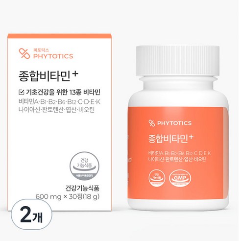 피토틱스 종합비타민+ 18g, 30정, 2개