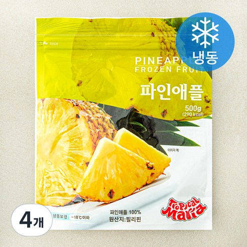 필리핀산 TM 파인애플 (냉동), 4개, 500g