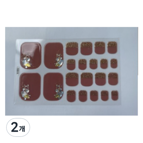 블루코지 패디팁 스티커 발꾸미기, 2개, Type 16