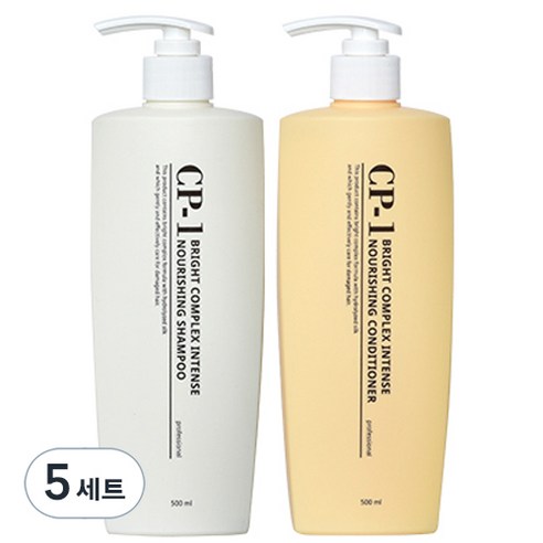씨피원 단백질 샴푸 500ml + 컨디셔너 500ml, 5세트