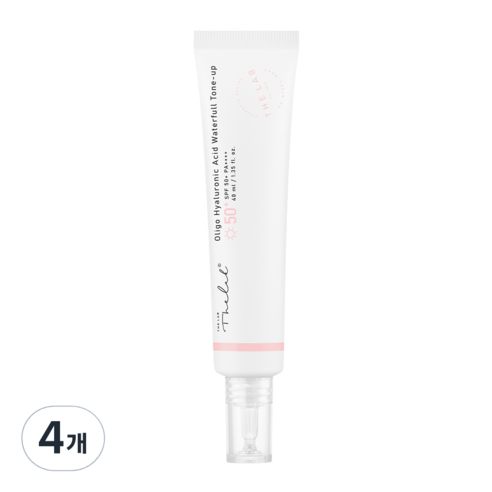 [비건뷰티] 더랩바이블랑두 올리고 히알루론산 워터풀 톤업 크림 SPF50+ PA++++ 40ml, 피치, 4개