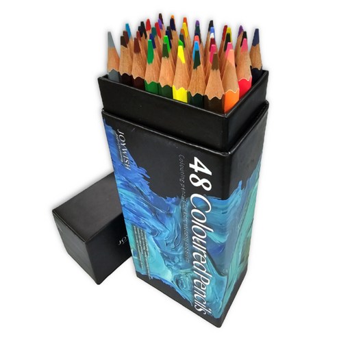 퍼즈생활건강 전문가용 드로잉 유성 색연필, 48색, 1개