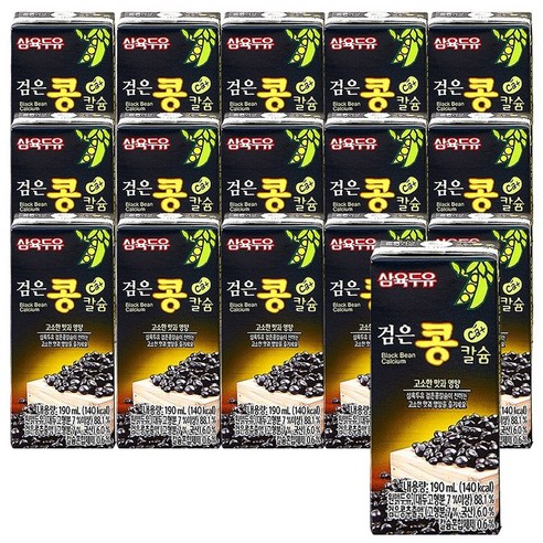 삼육두유 검은콩 칼슘, 190ml, 16개