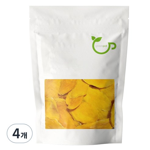 그린팟 건조 망고 슬라이스, 200g, 4개