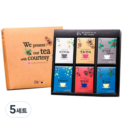 다예 꽃잎차 세트, 꽃잎차 6종, 5세트