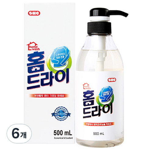 신희 홈워시 홈드라이세제 본품, 500ml, 6개